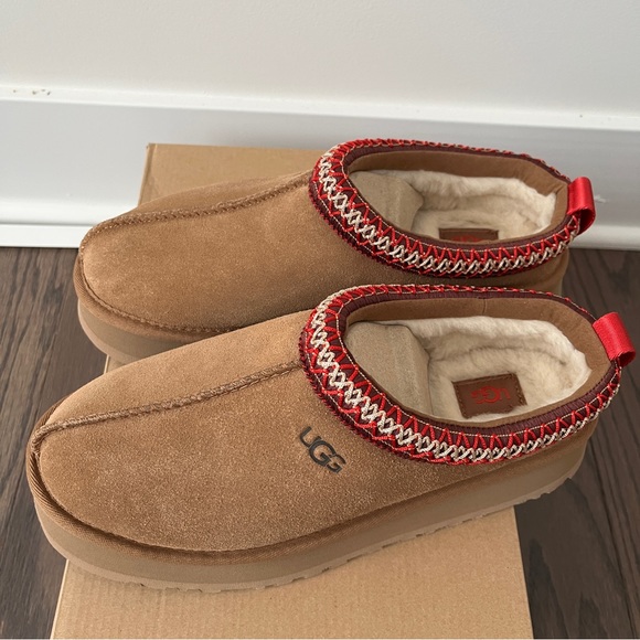 Ugg Tazz Slippers Chestnut Slides Shoes Chestnut NWT NIB WOMEN - Picture 7 of 10